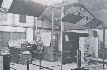 Red Cross Warehouse - E. W. Ogden at center