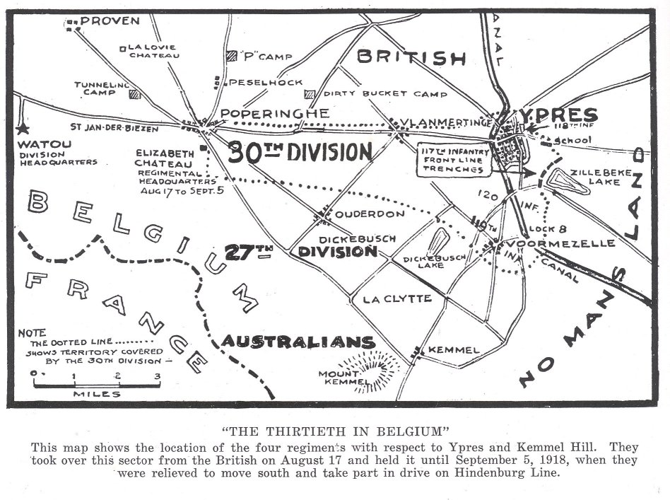 30th Division in Belgium